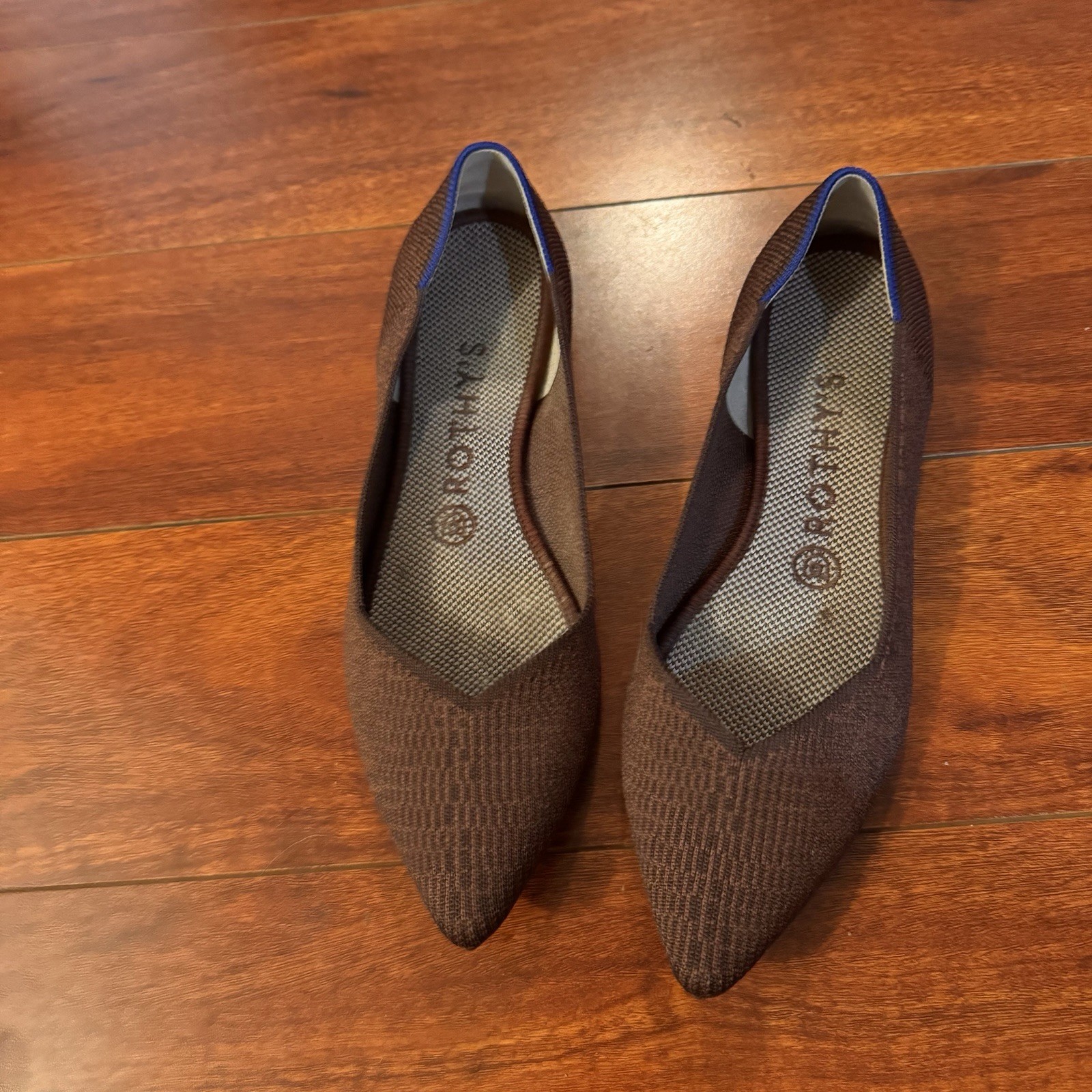 Rothy's Truffle Python The Point Women’s Brown Fl… - image 2