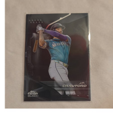 2026 Topps J.P. Crawford Chrome Black Base Set #10 Seattle Mariners Baseball