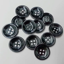 4-Hole Metal Button, Gunmetal, 22mm, 12-pcs, SP-2195