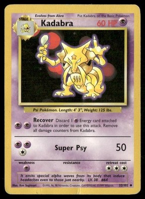Base Set #032/102 Kadabra
