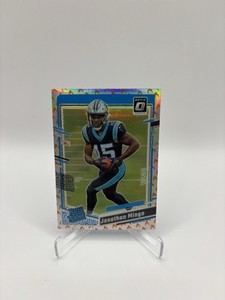2023 Donruss Optic Jonathan Mingo Fire Emoji Prizm Rated Rookie Carolina #215