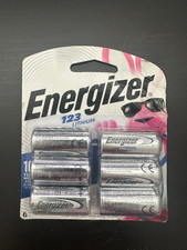 Energizer 123 Lithium Batteries 6 Pack , 3V Photo Batteries