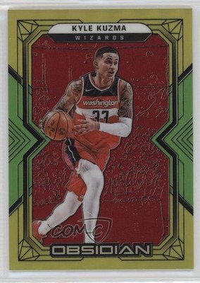 2021 Panini Obsidian Electric Etch Red Yellow & Green Flood /99 Kyle Kuzma 13hf