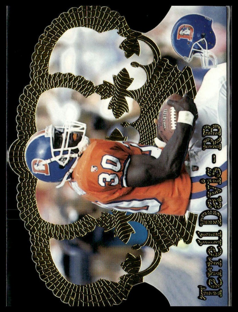 1995 Pacific Crown Royale #136 Terrell Davis RC Rookie DieCut