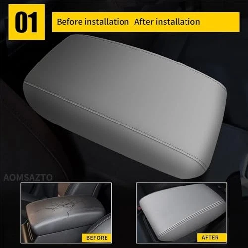 Center Console Armrest Cover for Hyundai Tucson 2016-2021 Gray Color Foto 2 de 4