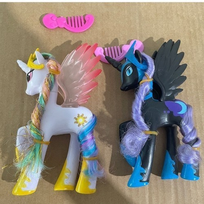 #ad 14cm My Little Pony Magic Princess Celestia Luna Action Figure Toy for Kids Gift $15.50