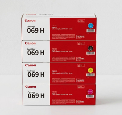  Canon 069H Toner Set 4-Pack CMYK High Yield for MF753cdw MF755