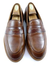 Allen Edmonds "RANDOLPH" VERSE Leather Slip-On Penny Loafers 8.5 EEE Chili(695N)