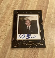 LEAF PHOTOGRAPHIC FRANK GORSHIN 1/1 FRAMED SIGNED POLAROID RIDDLER AUTO BATMAN