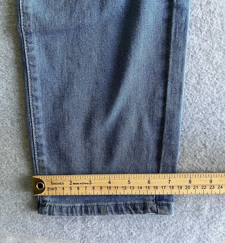 Blu Rock Denim Jeans Maße 38x32 Taschen Straight Leg Medium Wash Mid Rise - Bild 9 von 9