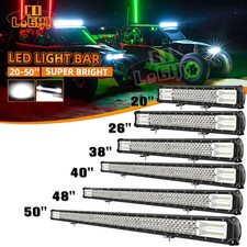 Tri-row 20262840424852 Straight Led Light Bar Combo 6500k Suv Atv Offroad Tri-row 20262840424852 Straight Led Light Bar Combo 6500k Suv Atv Offroad