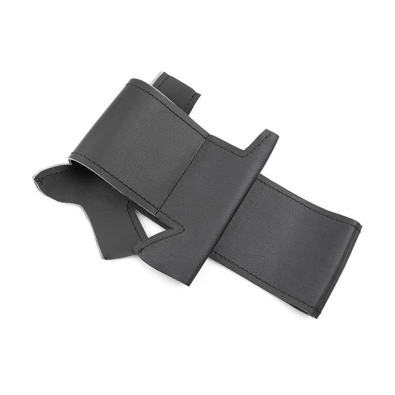 All Black Leather Steering Wheel Cover For Mercedes Benz S-Class S500 2016 - Imagem 2 de 4