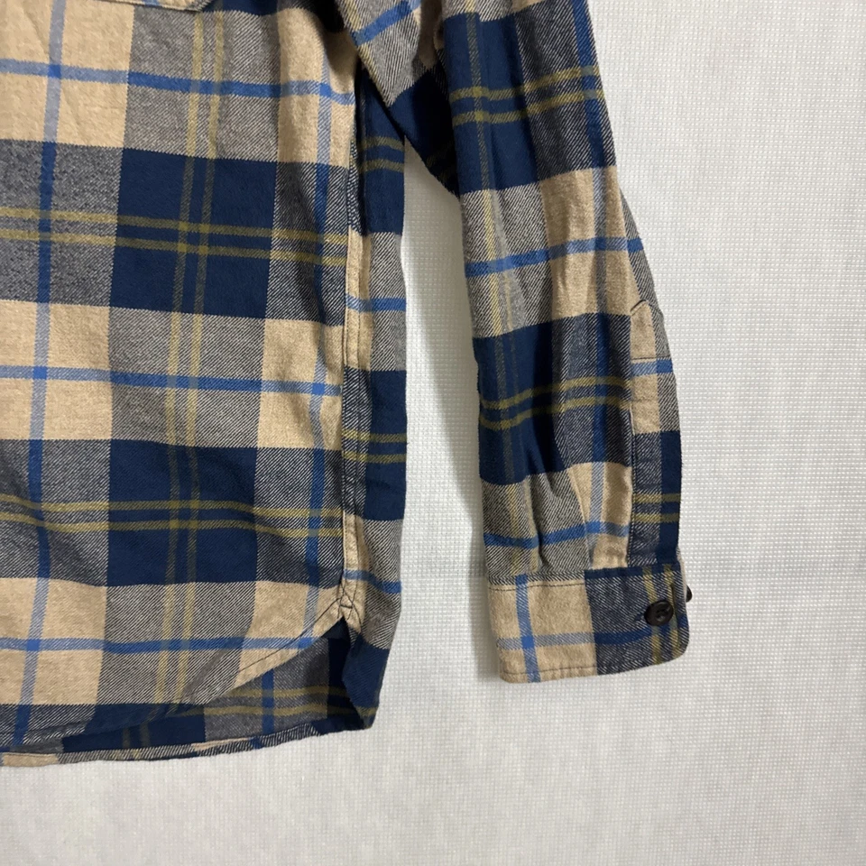 Camisa Pendleton de algodón con botones de franela a cuadros talla mediana para hombre Foto 3 de 4