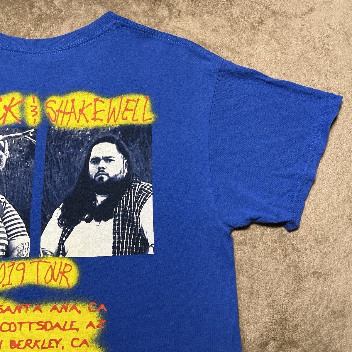 Fat Nick Shakewell T Shirt Mens L Blue 2019 Tour Evil Smiley G59