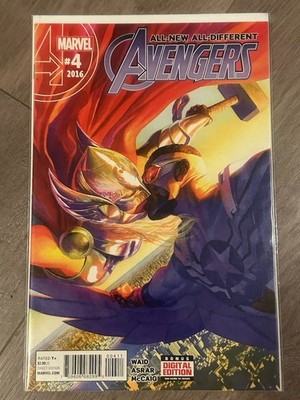 All-New All-Different Avengers #4 (2015) Thor/Cap Kiss Cover