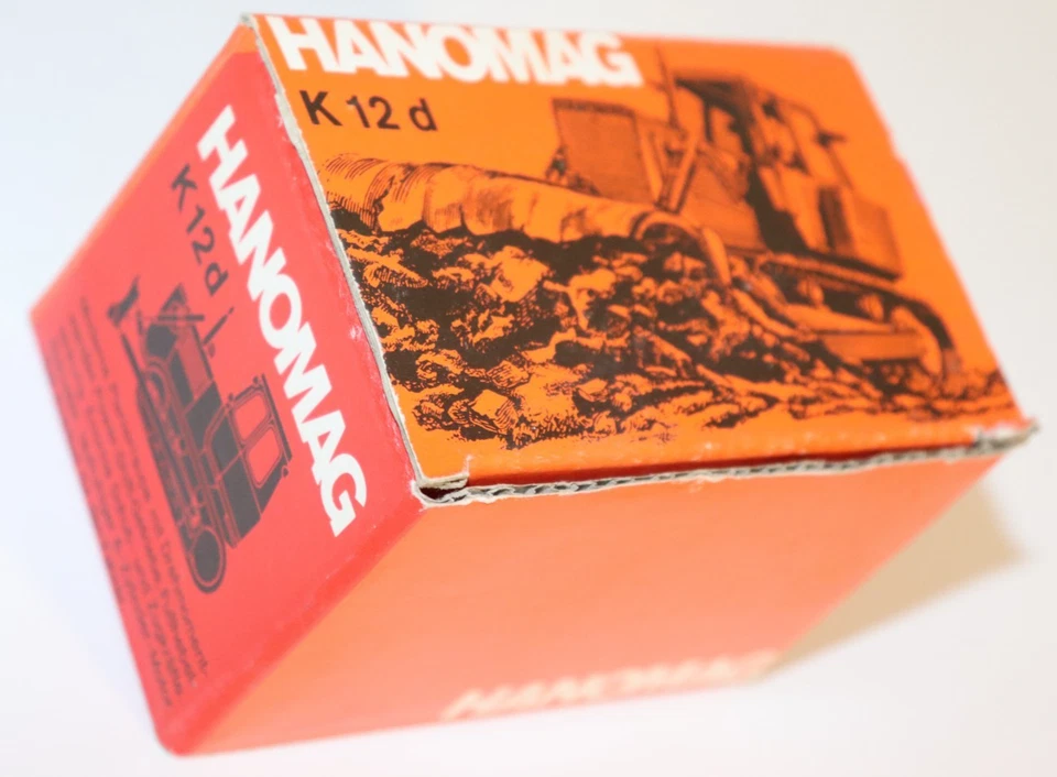 Cursor Metallmodell 1269 Hanomag K 12 d Werbemodell Bulldozer Excavator 1:50 OVP - Bild 2 von 4