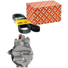 NRF Klimakompressor + CONTI 8PK2092 für LAND ROVER DISCOVERY III L319 RANGE