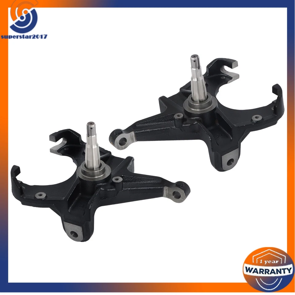 For GMC C15 1975 1976-1977 1978 3" Drop Spindles Lowering Kit 1" Rotor LH RH Foto 4 de 4