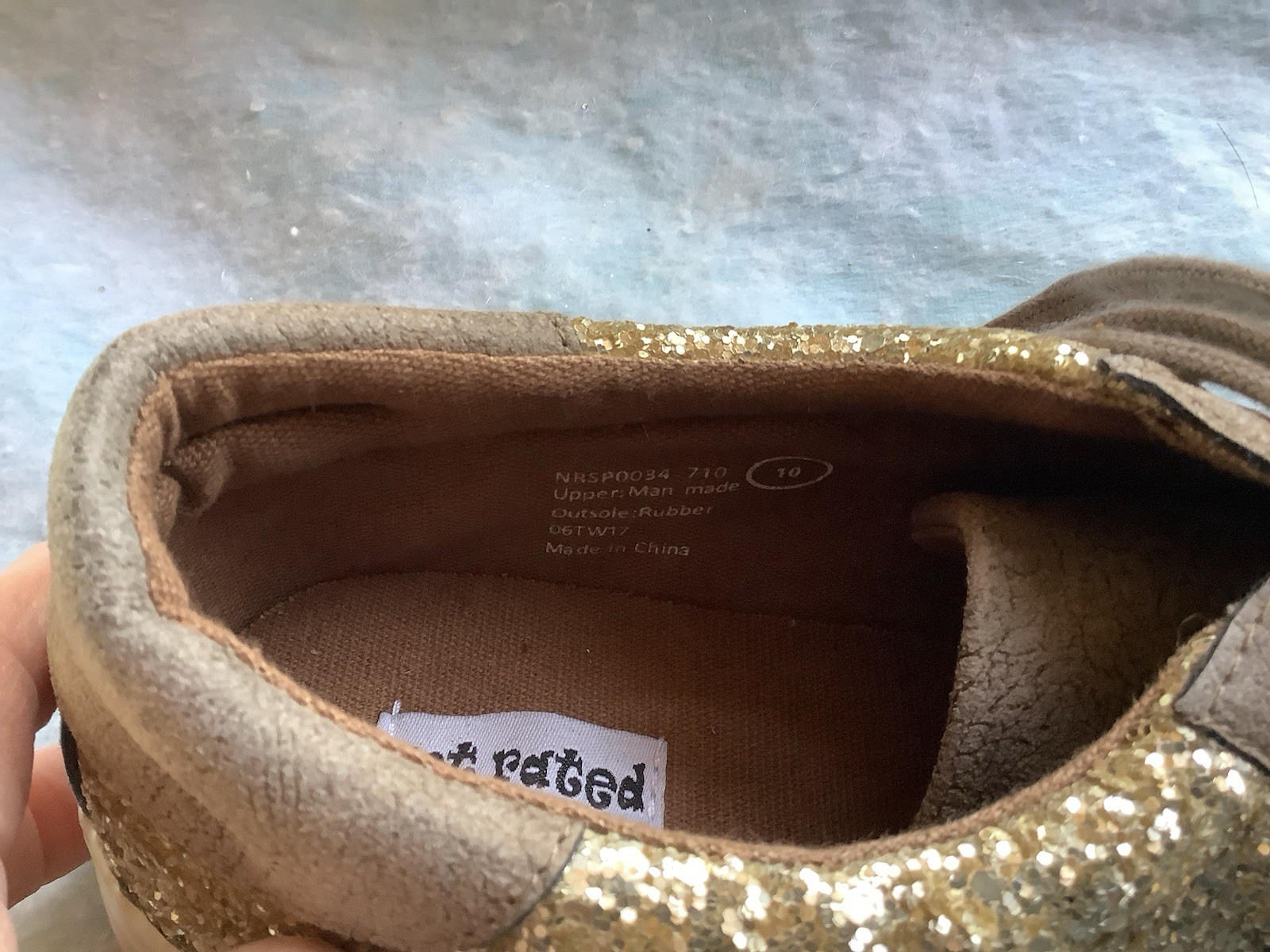 Women’s Not Rated Sparkle Sneakers, EUC, Size 10