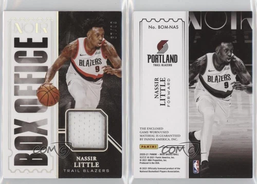 2020-21 Panini Noir Box Office Memorabilia /99 Nassir Little #BOM-NAS