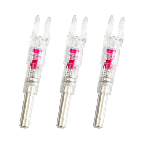 Nocturnal Lighted Nocks For Archery 3 Pack 4.5cm For 6.2mm Automatic WLVH - Picture 4 of 10
