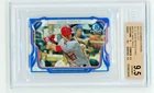 2014 Mike Trout Bowman Mini Die-Cut Blue Wave Ref /99 Beckett BGS Mint 9.5