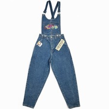 Jordache Jeanswear Juniors Denim Overalls size: 13/14 Blue Relaxed Fit-New
