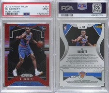2019-20 Panini Prizm Ruby Wave RJ Barrett #250 PSA 9 MINT Rookie RC