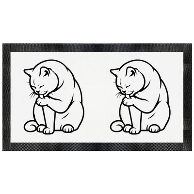 Futtermatte für Haustiere ''Britisch Kurzhaar Katze leckt Pfote'' (PM00032459)