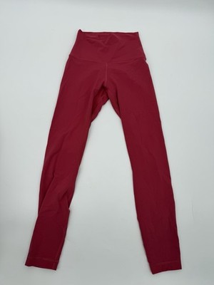 Lululemon Align High Rise Pant Dark Red Raspberry Size 2 Full Length Legging