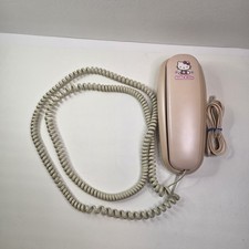 Vintage Y2K Hello Kitty Sanrio Pearl Pink Landline Memory Telephone Phone