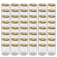 Oputec 48X 405 Ml EinmachgläSer Schraubdeckel Gold MarmeladengläSer SturzgläSer