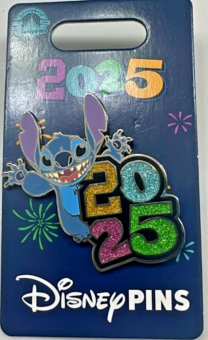 ^New Disney 2025 Stitch Pin – Disney Parks Year Dated Open Edition