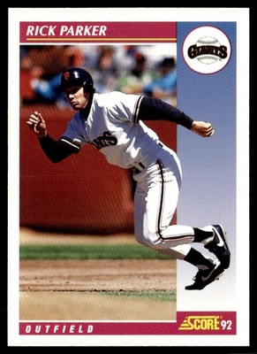 1992 Score Rick Parker San Francisco Giants #601