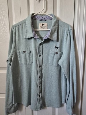 The Black Dog Brand unisex XL(like L) Light Green Button-Down Shirt Long Sleeve