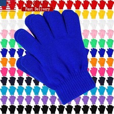 200 Pairs Kids Knitted Gloves Winter Warm Bulk Stretchy Comfortable Lightweight