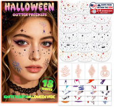 Halloween Glitter Freckles Face Tattoos for Party Favors