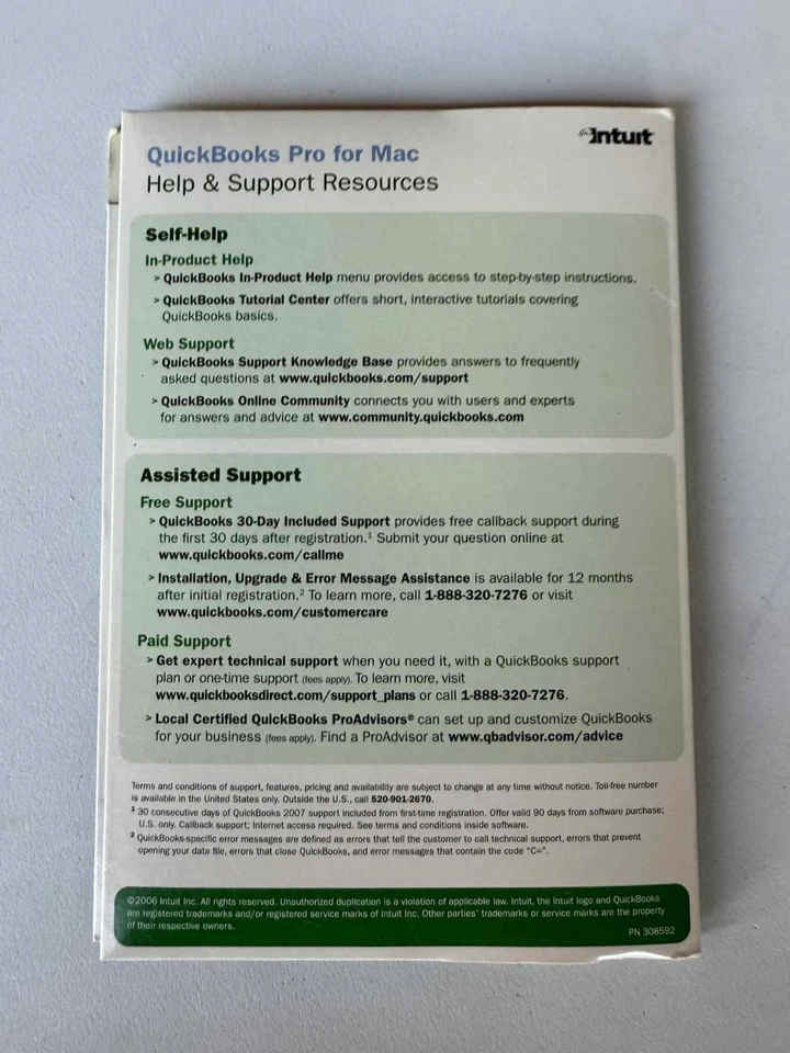 QuickBooks Pro para Mac 2007 con clave de producto Foto 2 de 3