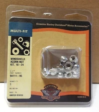 OEM HARLEY-DAVIDSON WINDSHIELD ACORN NUT KIT COMPACT KING CONVERTIBLE ROAD KING