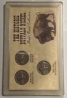 The Historic Buffalo Nickel Mint Mark Collection 3 Coin Set Plastic Case & COA