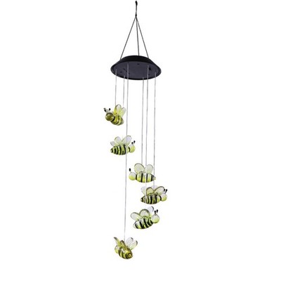 Solar Wind Chime Biene Farbe wechseln mobile Wind -Chime -Licht für Home Party