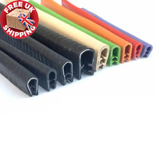 UShaped Rubber Edge Trim Strip SteelReinforced Protector For Car Door Iron Sheet