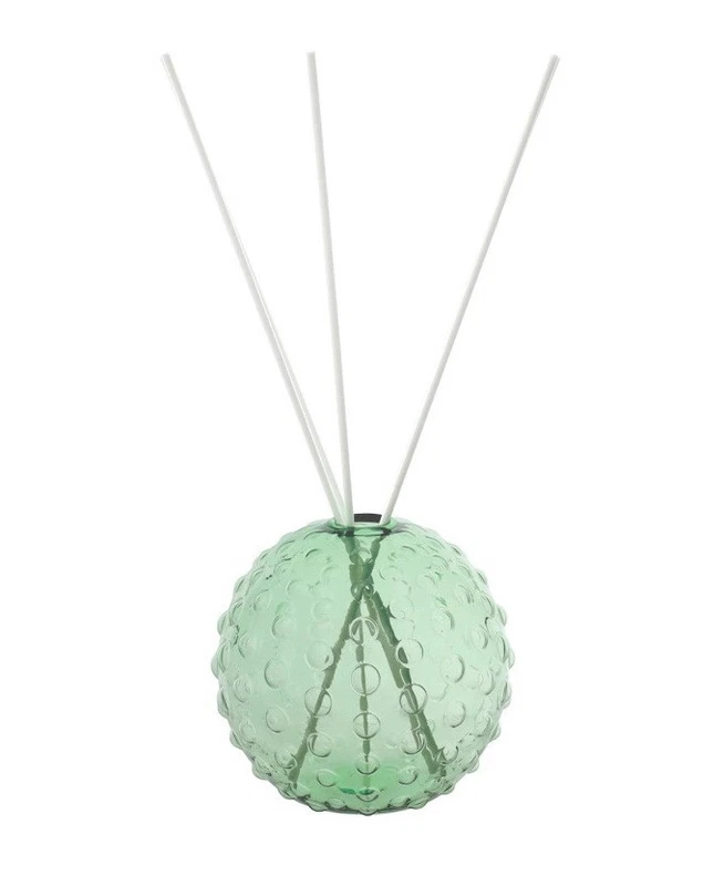 Diffusore di Fragranze Profumo Ambiente BRANDANI Vaso Bolle Verde 12 cm Vetro