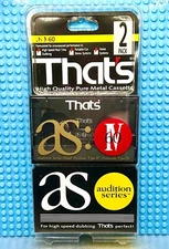 THAT'S AS IV 60 1990 EUR    BLANK CASSETTE TAPE TWIN PACK   (2) (SEALED)