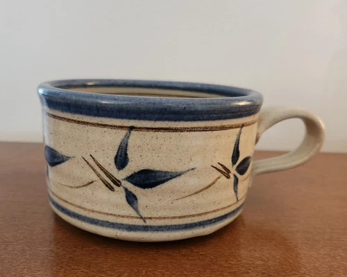 Vintage Studio Art Pottery COFFEE TEA MUG Signed By Artist Tim Frye 1990