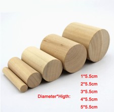 Pine Cylinder Natural Wooden Cylinder Block Diameter 1/2/3/4/5cm 5.5cm Heigth
