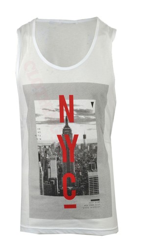 Mens Summer Print Floral Muscle Vest Sleeveless T Shirt Gym Top XS-XXL - Picture 4 of 9