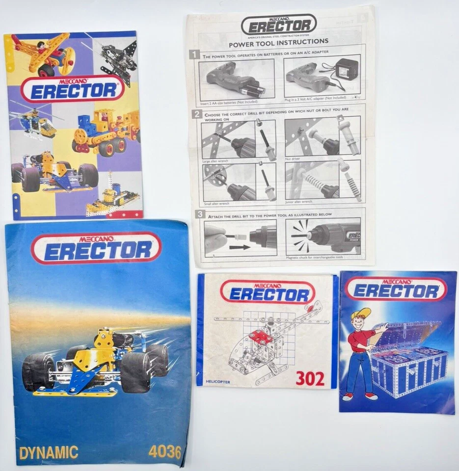 Lote de piezas de montaje Meccano vintage de los años 90 piezas juguetes de construcción Harley Davidson Foto 2 de 2