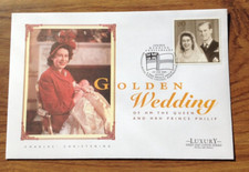 1997 Golden Wedding Anniv. Queen Elizabeth II Charles  Christening Dartmouth pmk