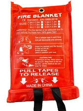 Fire Blanket - 1 meter x 1 meter - Emergency - Fire Safety - Home Protection